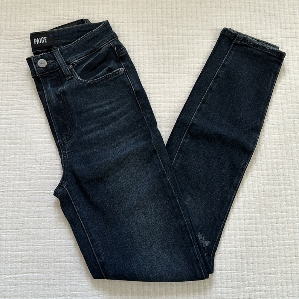 NWT PAIGE Margot Ankle Super High Rise Skinny Jeans